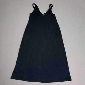 BRUNELLO CUCINELLI Ankle Dress W/ Shimmer Chest Accent 98% Cotton Women's Sz L